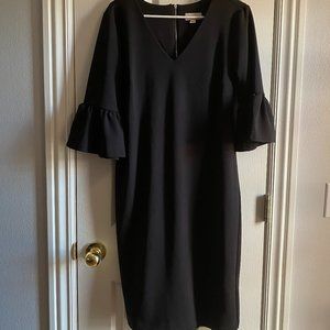 Weslee Rose Black V-neck Dress
